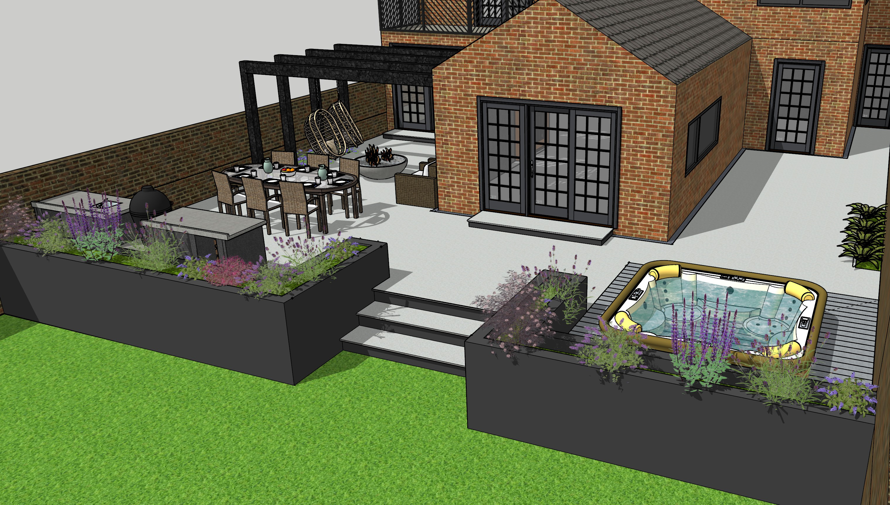 Bespoke garden design services creating beautiful functional landscapes tailored to your lifestyle